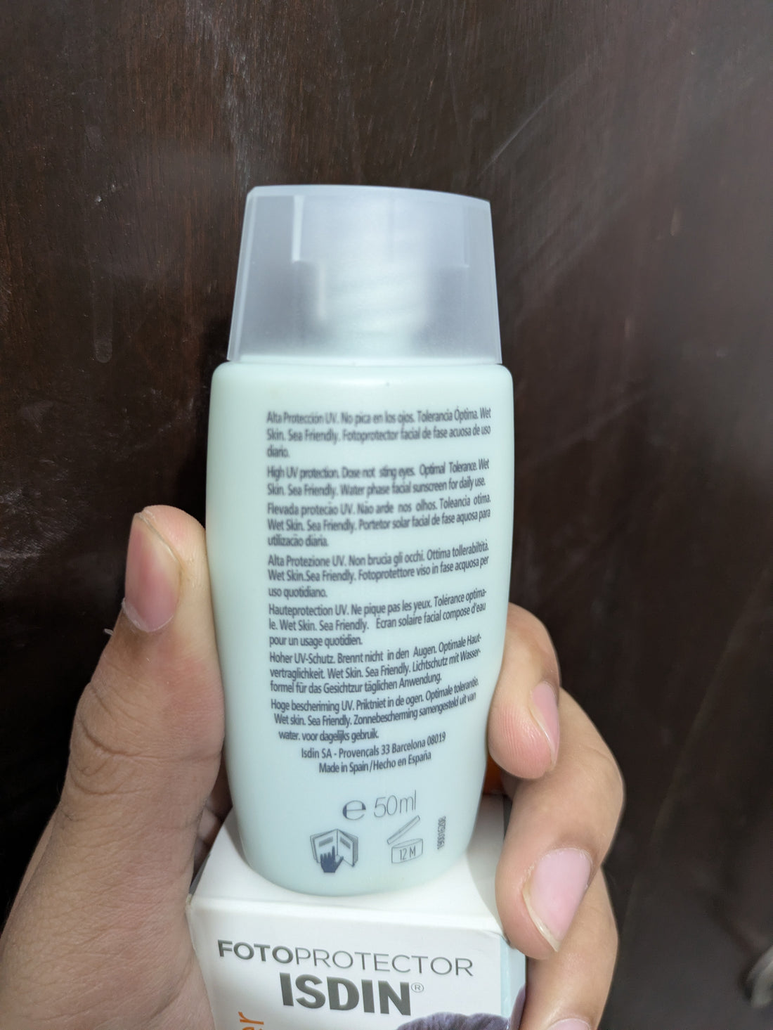 Isdin fotoprotector fusion Water SPF 50 + 50.