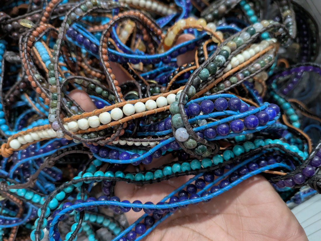 Pack of 6 Stones Bracelets SB-01