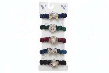 Velvet fancy scrunchies.